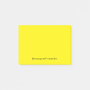Post-it® Votre message jaune vif brillant
