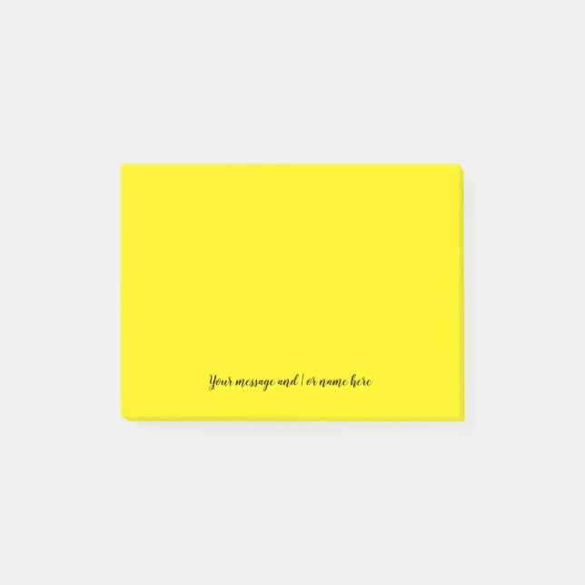 Post-it® Votre message Vibrant Jaune clair (Devant)