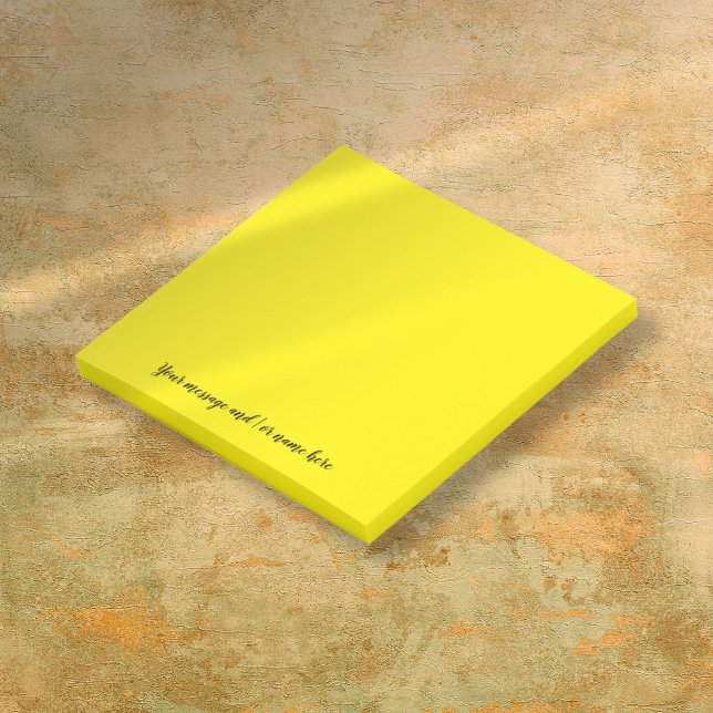 Post-it® Votre message Vibrant Jaune clair (Your Message Vibrant Bright Yellow Post-it Notes)