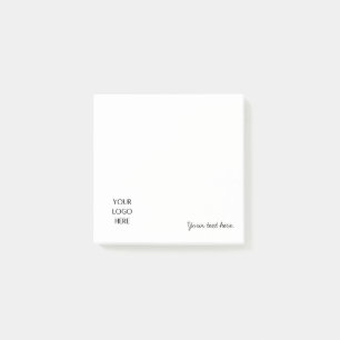 Post-it® Votre modèle de photo de logo et texte personnalis