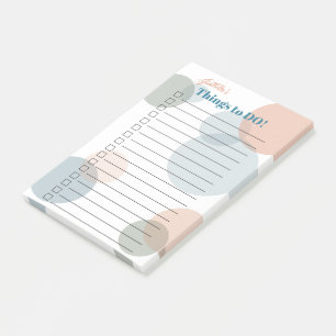 Post-it® Votre nom choses à faire - Gros points Confetti co