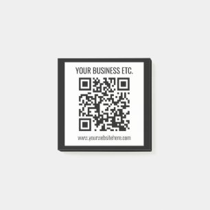 Post-it® Votre nom d'entreprise et code QR modifiable