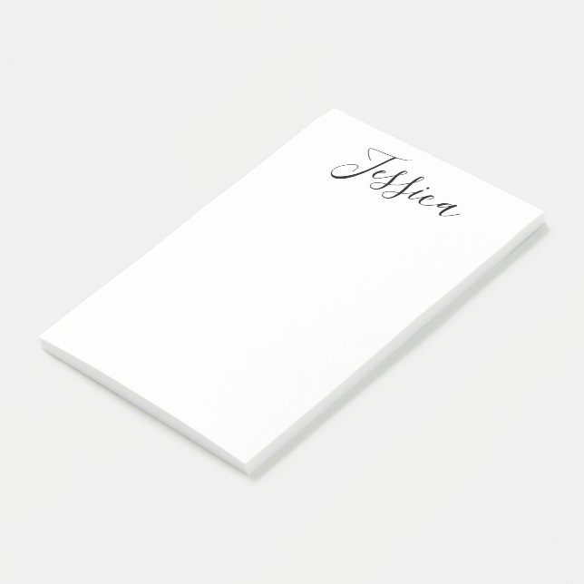 Post-it® Votre nom | Écriture élégante (Incliné)