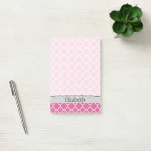 Post-it® Votre nom - Forme de feuille de quatrefoil - Blanc