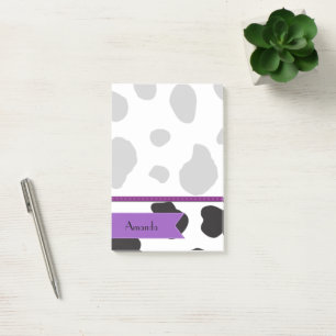 Post-it® Votre nom - Poster de animal, points de vache - Bl