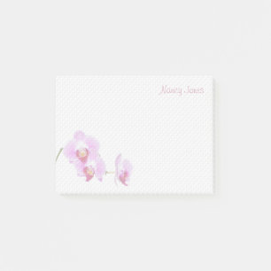 Post-it® Votre nom - Purple Orchid Floral Photographie