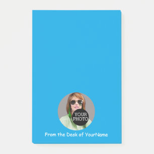 Post-it® Votre photo et message Personnaliser ce bleu facil
