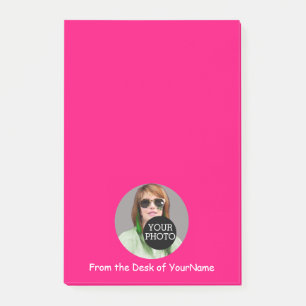 Post-it® Votre Photo Votre Message Customisez Ce Rose Facil
