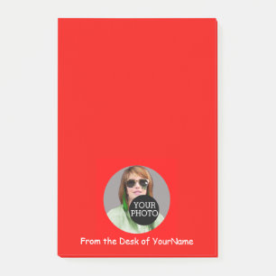 Post-it® Votre Photo Votre Message Customisez Ce Rouge Faci