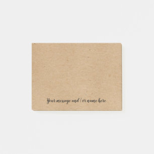 Post-it® Votre script de message Russe Kraft Natural