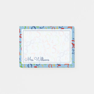 Post-it® Votre texte   Maths colorées