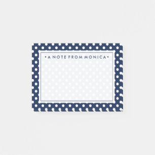 Post-it® Votre texte Motif de point de polka