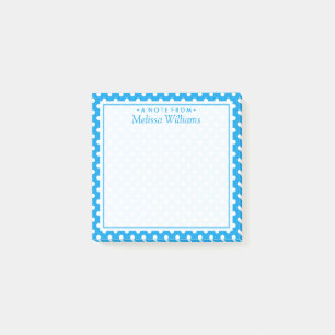 Post-it® Votre texte   Motif de point de polka