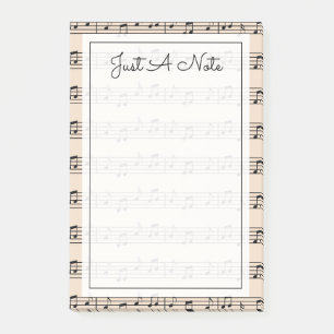 Post-it® Votre texte Notes musicales