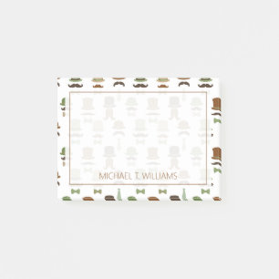 Post-it® Votre texte   Top Hat Moustache