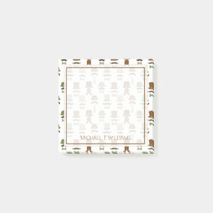 Post-it® Votre texte   Top Hat Moustache