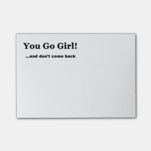 Post-it® Vous allez fille… et ne revenez pas