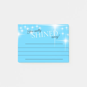 Post-it® Vous avez brillé aujourd'hui note de reconnaissanc
