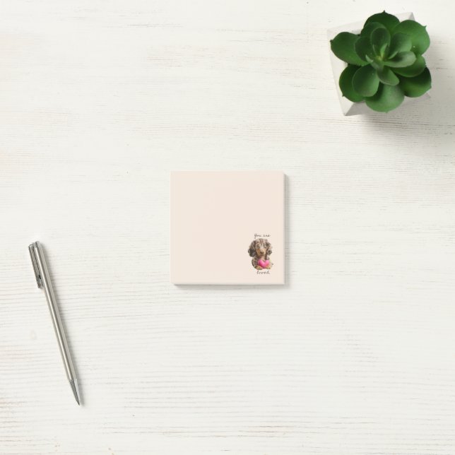 Post-it® Vous êtes aimé – Pense-bêtes mignons en forme de t (Bureau)
