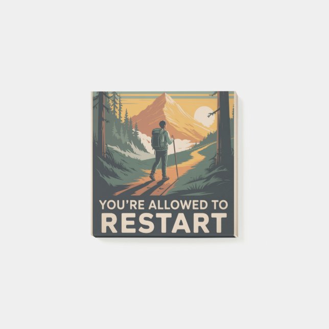Post-it® Vous Êtes Autorisé À Recommencer (Devant)