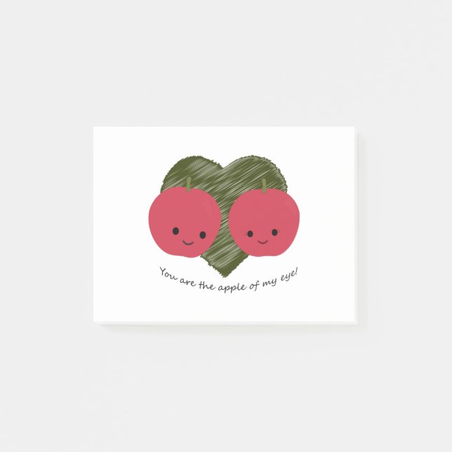 Post-it® Vous êtes la pomme de mon oeil (Devant)