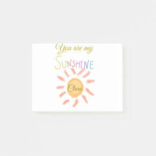 Post-it® vous êtes mes rayons de soleil jaunes oranges ajou