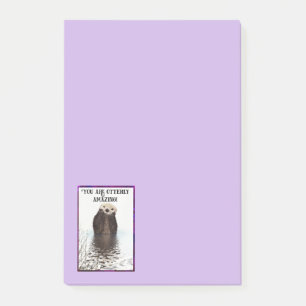 Post-it® Vous êtes Otterly Extraordinaire Cute Pun avec Swe