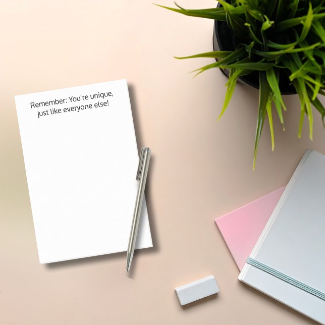 Post-it® Vous êtes unique, tout comme tout le monde,Drôle,P (Créateur téléchargé)