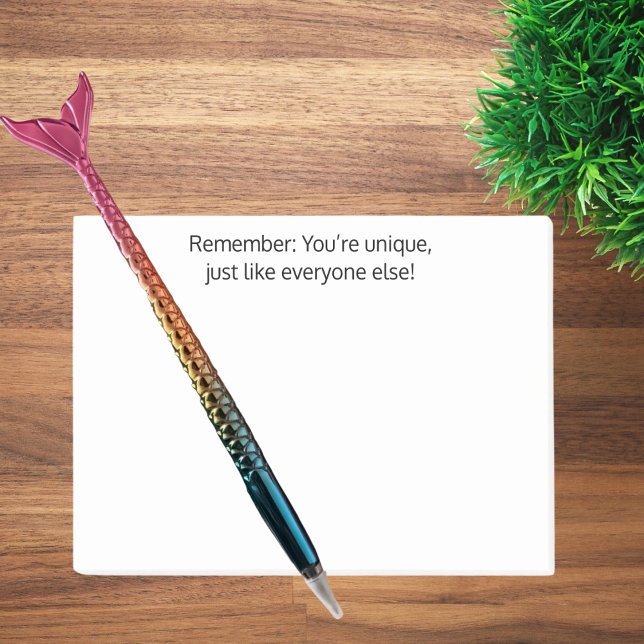 Post-it® Vous êtes unique, tout comme tout le monde,Drôle,P (Créateur téléchargé)
