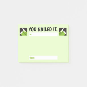 Post-it® vous l'avez cloué bravo la reconnaissance des empl