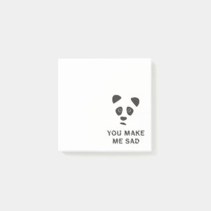 Post-it® Vous me rendez triste. Panda triste.