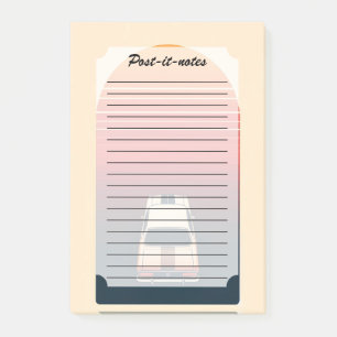 Post-it® Voyage Rétro Minimaliste Voiture Vintage Coucher d