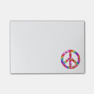 Post-it® Voyage super de fractale de signe de paix