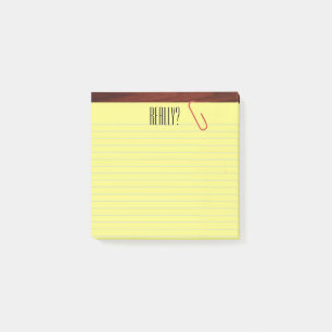 Post-it® "Vraiment ?" Tampon sur 3X3 drôle de bureau