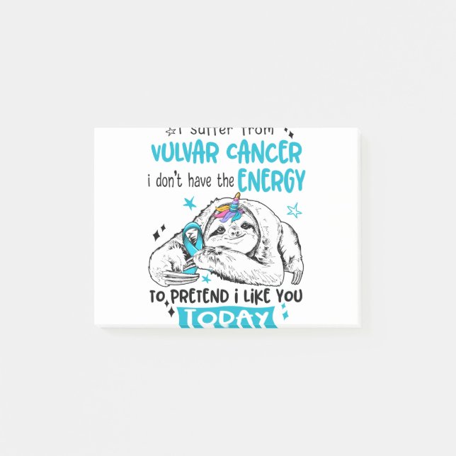 Post-it® Vulvar Cancer Awareness Month Ribbon Gifts (Devant)