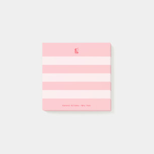 Post-it® Watermelon Modern Monogramme Nom Super trié