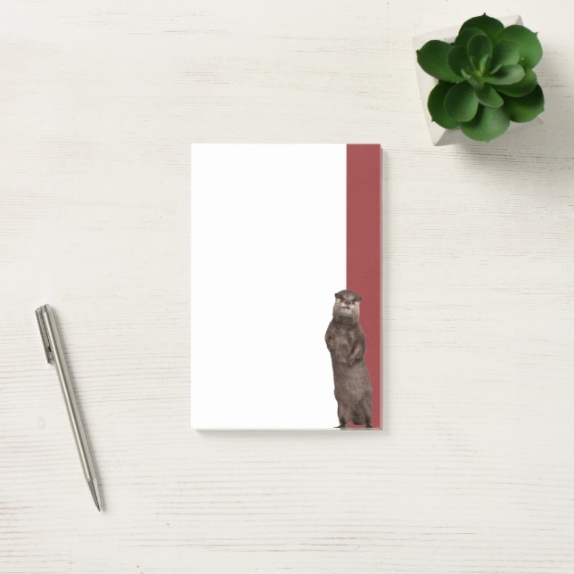 Post-it® Weasels d'eau en jeu - Jote Otter (Bureau)