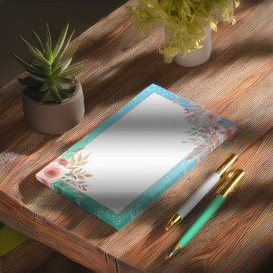 Post-it® Wedding shower Floral Turquoise or Confetti Polka