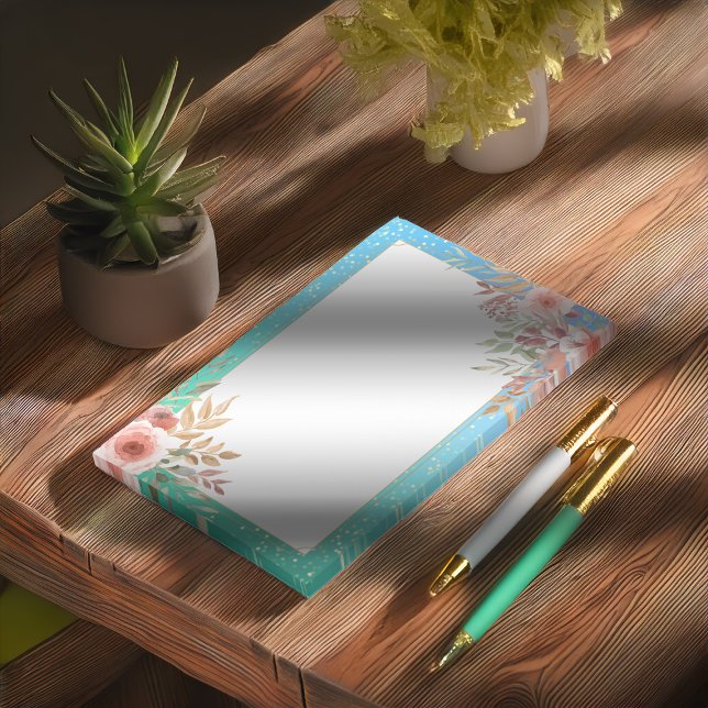 Post-it® Wedding shower Floral Turquoise or Confetti Polka  (Créateur téléchargé)