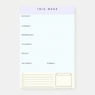 Post-it® Weekly Sticky Planner Post-it Notes