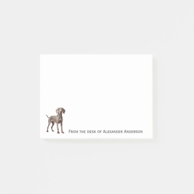 Post-it® Weimaraner Personnaliser les notes (Devant)