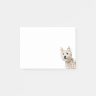 Post-it® West Highland Terrier Puppy Dog Log