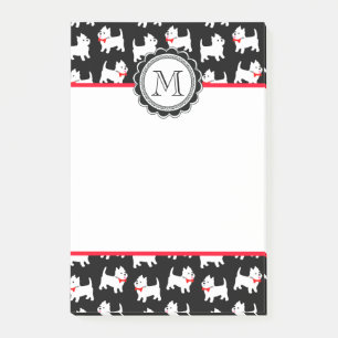 Post-it® Westies West Highland White Terrier Motif