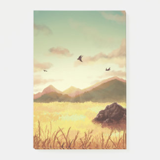 Post-it® Wheat fields at sunrise