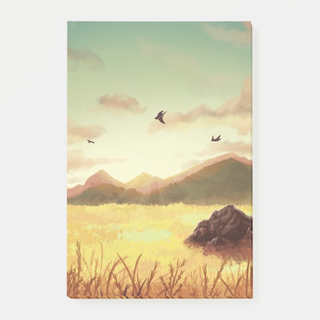 Post-it® Wheat fields at sunrise (Devant)