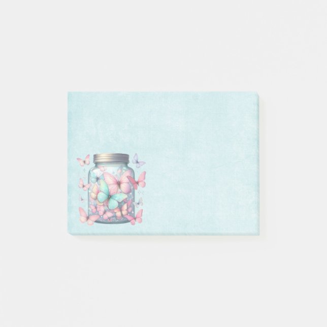 Post-it® Whimsical Butterflies in a Jar (Devant)