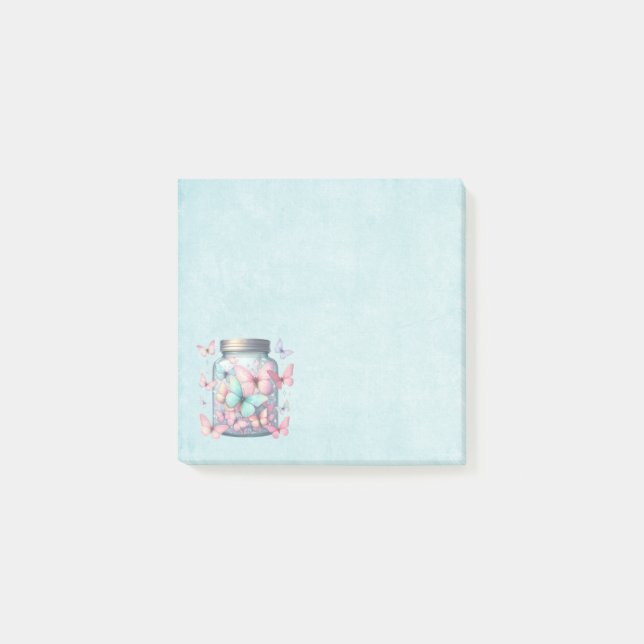 Post-it® Whimsical Butterflies in a Jar (Devant)