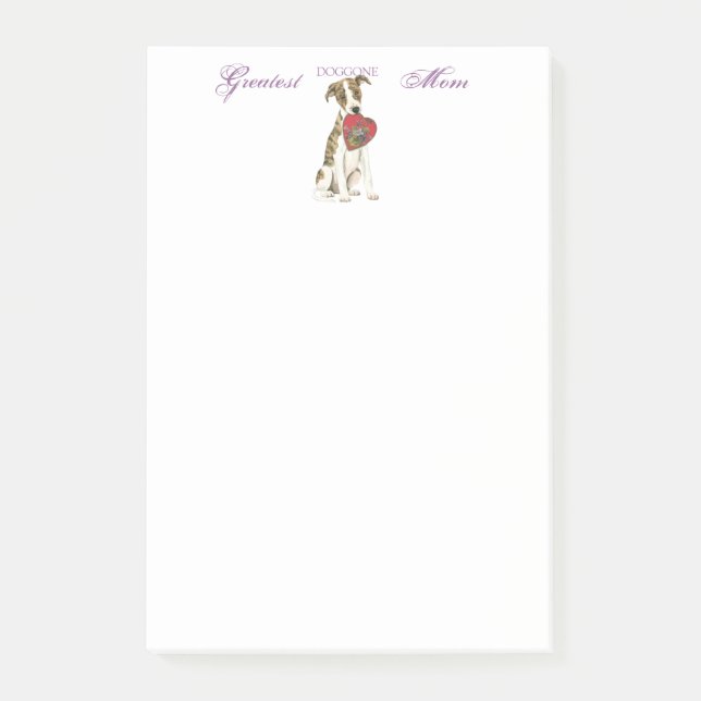 Post-it® Whippet Heart Maman (Devant)