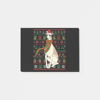 Post-it® Whippet Santa Claus Drôle Chien Amant Noël
