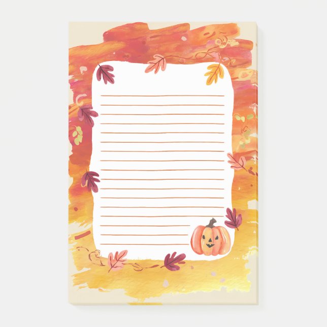 Post-it® Whispers citrouille Patch (Devant)